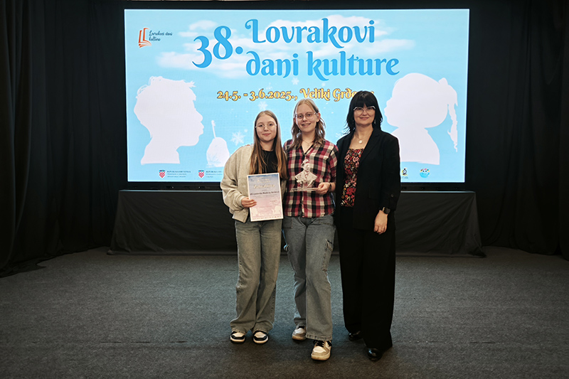Klara nagrađena na Lovrakovim danima