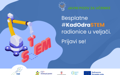 [Javni poziv za učenike] Besplatne #KadOdraSTEM radionice u veljači